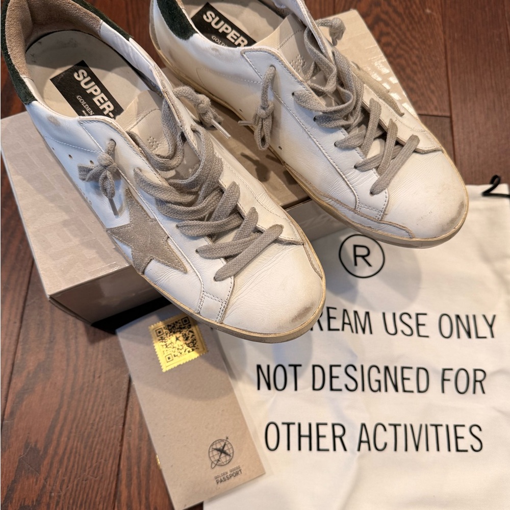 Golden Goose Superstar Leather Sneaker White and Black